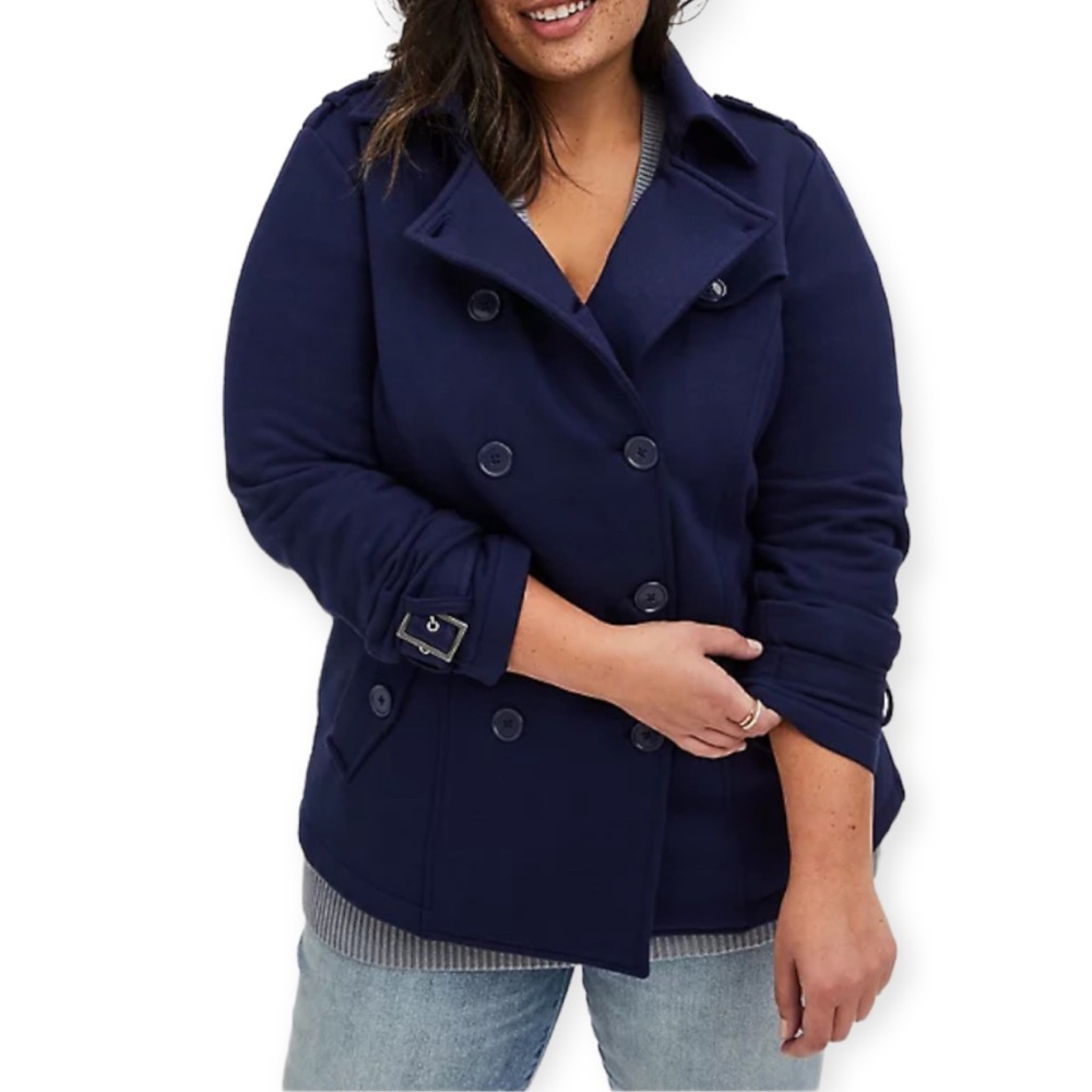 Torrid Navy Pea Coat